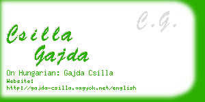 csilla gajda business card